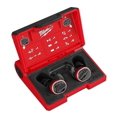 Imagen de Milwaukee L4RLEPB 301 Tapones auditivos recargables por USB con Bluetooth