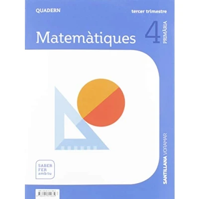 Imagen de QUADERN MATEMATIQUES 4 PRIMARIA 3 TRIM SABER FER AMB TU 9788491315834 (SABER HACER CONTIGO)