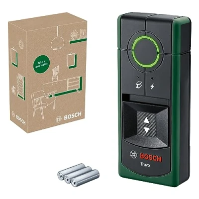 Imagen de Bosch Detector Truvo 2.ª Gen. (manejo Sencillo con un Solo botón, detección fácil de Cables tensión y Metales en la Pared hasta 70 mm, Caja para e Commerce)