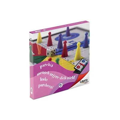 Imagen de Cayro Parchís + 6 Años Modelo Magnético Juego de Mesa Niños y Adultos Ideal para Llevar Viaje con Tablero Plegable 2 a 4 Jugadores