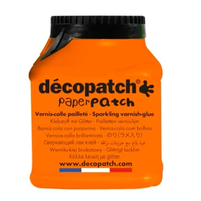 Imagen de Décopatch PP150PAILO Un pot de Vernis colle Pailleté PaperPatch 180g