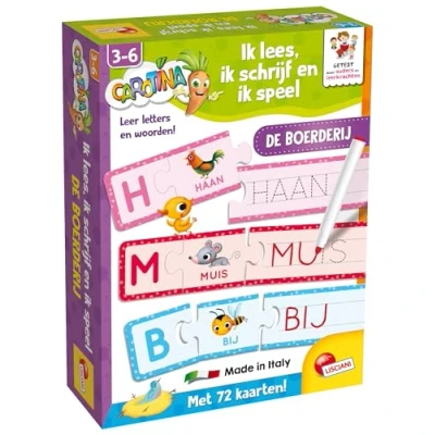 Imagen de LISCIANI Leo, Escribo y Juego Aprender Las Letras Palabras de la Granja Educativo para Niños 3 a 6 años Carotina