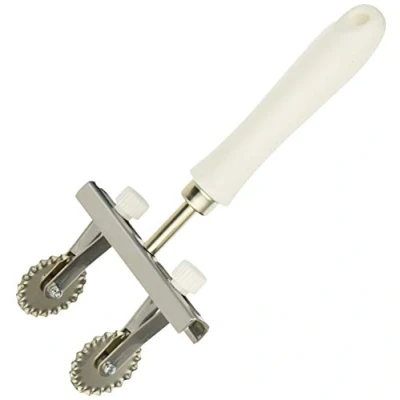 Imagen de ELETTRO CENTER Art.338 Tagliapasta Ajustable, Acero Inoxidable, Blanco