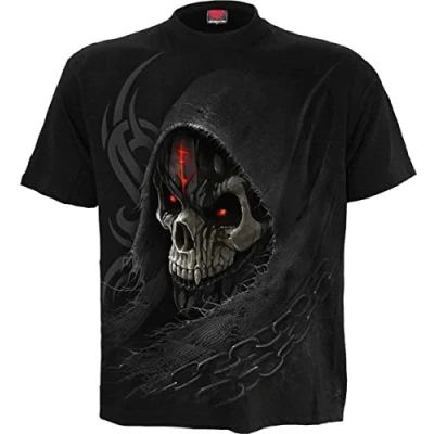 Imagen de Spiral Dark Death Hombre Camiseta Negro XXL 100% algodón Regular