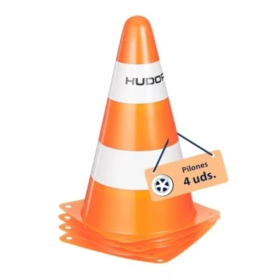 Imagen de Hudora 76105 Set De 4 Conos Tráfico