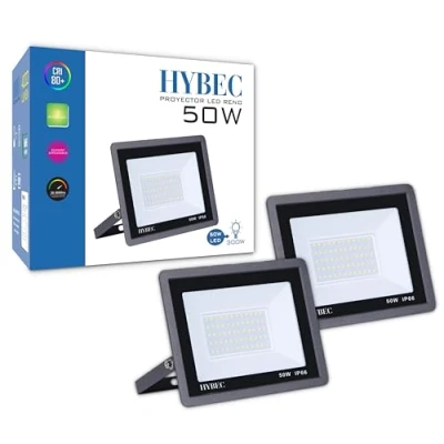 Imagen de CLAR Focos LED Exterior, Foco LED, Interior, Luz Proyector Exterior Impermeable, 50W (Pack 2)