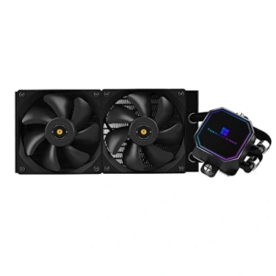 Imagen de Thermalright Frozen Prism 240 Refrigerador de Agua Para CPU Negro con Ventiladores PWM Duales, Velocidad la Bomba es 3300RPM, AMD AM4/AM5,Intel LGA1150/1155/1200/1700/20XX