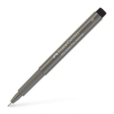 Imagen de Faber Castell 167073 Pitt Artist Pen Bolígrafo de punta fina, 0,3 mm, color 273, gris cálido IV