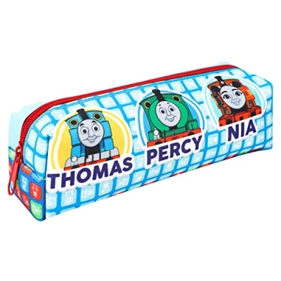 Imagen de TDL Estuche rectangular para niños, diseño de Thomas &amp; Friends, color azul, azul claro, Personaje infantil