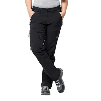 Imagen de Jack Wolfskin Activate XT Pantalones de Softshell para Mujer, versátiles, Resistentes al Viento y Agua, Color Negro, Talla 18