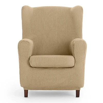 Imagen de Eysa Funda Orejero elástica, Textura, Beige, Una Plaza