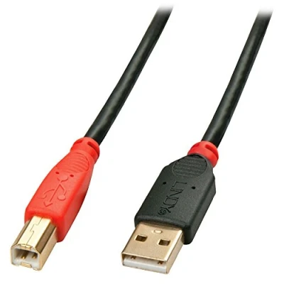 Imagen de Lindy Usb A/usb B 15m A Negro, Rojo Cables