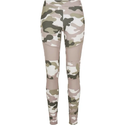 Imagen de Urban Classics TECH Leggings, Mujer, Talla: Large, Duskrose camo