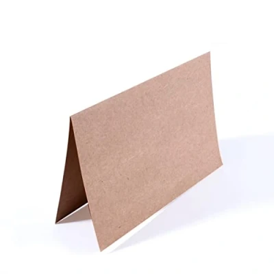Imagen de Vaessen Creative Pequeñas Tarjetas Rectangulares, Marrón Kraft, Set de 25, Sobres a Juego Disponibles