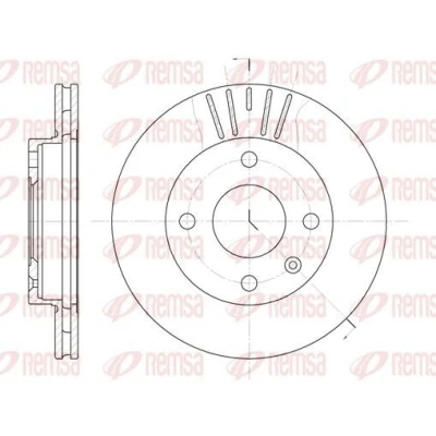 Imagen de REMSA 6096.10 Disco de freno Eje delantero 239,5, 239,5 20 4 ventilado FORD: KA Hatchback, FIESTA 3,