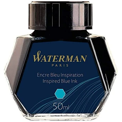 Imagen de Waterman tinta para pluma estilográfica, azul inspiración, frasco de 50 ml