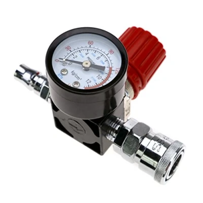 Imagen de Compresor de aire 1/4 pulgada regulador presión 140PSI válvula control 240V