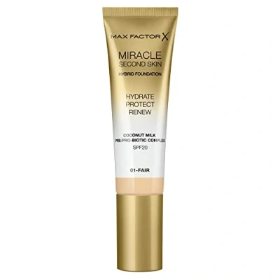 Imagen de Max Factor Miracle Second Skin Hybrid Base de maquillaje 01 Fair 30 ml