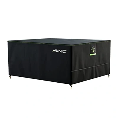 Imagen de AWNIC Funda para Mesa Exterior Impermeable, Resistente a los Rayos UV y Desgarros Protectora Muebles Jardin, AlicanTex Tecnología la Intemperie Jardin 250x210x71cm