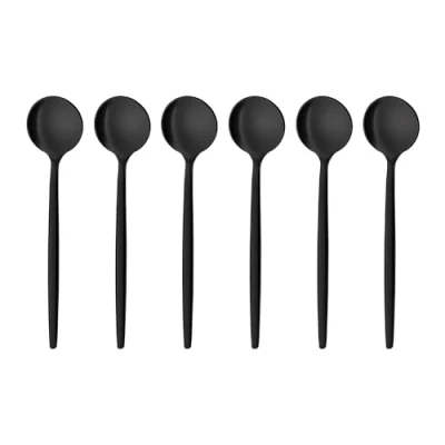 Imagen de GRÄWE Juego de 6 cucharas café Provence, aptas para lavavajillas, postre, acero inoxidable, pequeñas