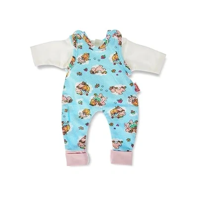 Imagen de Heless 1085 Conjunto de ropa para muñecas en diseño unicornio Emil y hada Emma, 2 piezas con pelele camiseta, talla 28 35 cm