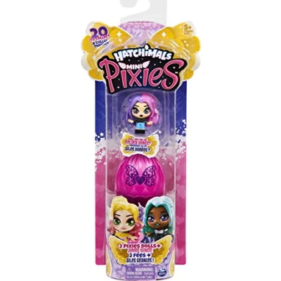 Imagen de Hatchimals Mini Pixies Juego de 2 muñecas coleccionables 38 cm con alas para Mezclar y Combinar (los Estilos Pueden Variar)