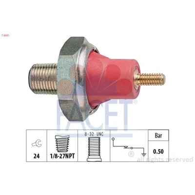Imagen de FACET 7.0031 Sensor de Presión Aceite 1/8 27NPT 1 Made in Italy OE Equivalent FORD: Transit Mk4 Furgón, Mk3 Furgón