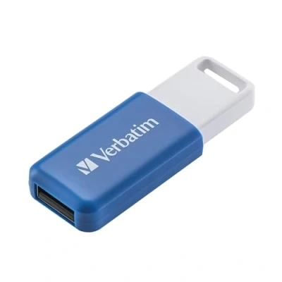 Imagen de Verbatim DataBar Memoria USB compacta con de 64 GB, 2.0 portátil, Color Azul, Ideal para Ordenador PC y portátil