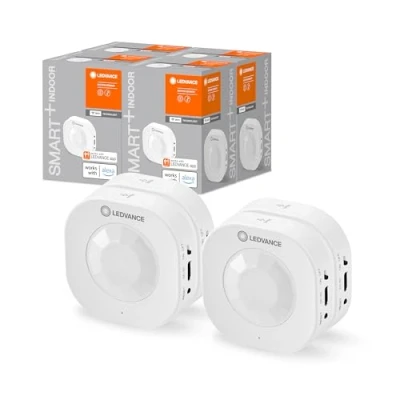 Imagen de LEDVANCE SMART+ Sensor con tecnología WiFi, Detector de movimiento inteligente inalámbrico, Activa dispositivos y escenas inteligentes, paquete 4