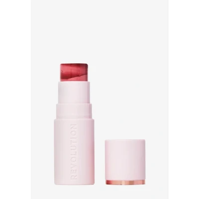 Imagen de Revolution, Skin Silk Marble Blush Stick, Colorete en Barra con Color Modulable para Mejillas, Ojos y Labios, Fórmula Crema a Polvo, Vegano Libre de Crueldad, Sundown Spice, 4.5g