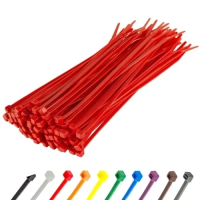 Imagen de Gocableties Bridas plastico rojas para cables 100 Piezas 300 mm x 3,6 Resistentes a los rayos