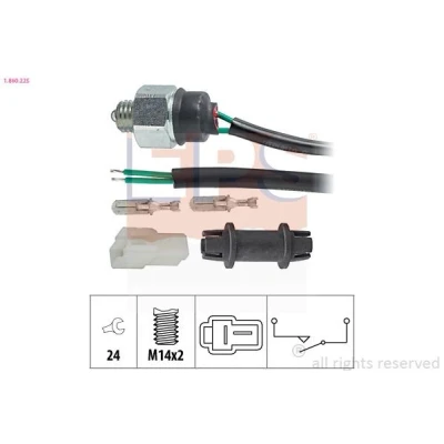 Imagen de EPS 1.860.225 Interruptor, piloto de marcha atrás Made in Italy OE Equivalent