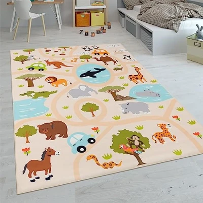 Imagen de Alfombras Infantiles Juego Pelo Corto Coloridas Diferentes Diseños, tamaño:120x160 cm, Color:Multicolor 2