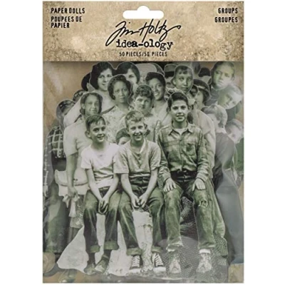 Imagen de Tim Holtz Idea Ology, Muñecas de Papel Grupos, 941372