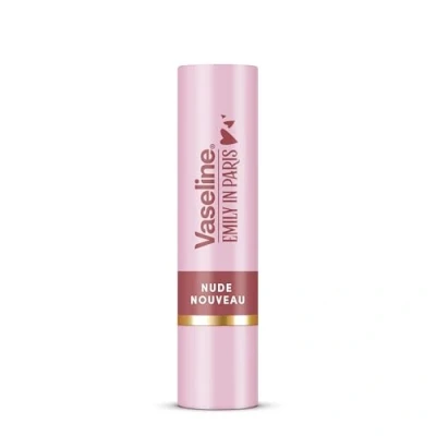 Imagen de Vaseline LP Bálsamo Labial con Color Emily Nude Nouveau 3g Hidratación 24H 9% Vaselina Tono Natural