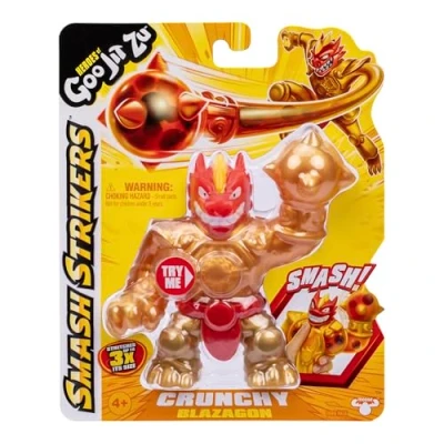 Imagen de BANDAI CO42793 Heroes de Goo JIT Zu Figura Acción, Descubre los nuevos Smash Strikers Blazagon, Estruja y Estira, Multicolor