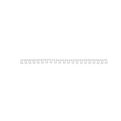 Imagen de GBC IB165184 Canutillo 21 anillas WIRE paso US 8 mm (caja 100) color blanco