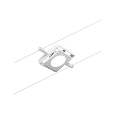 Imagen de Paulmann 94423 Sistema de cables LED Spot MacLED CC incl. 1x4,5 W, ampliable, blanco, cromo, cable metal, 3000 K