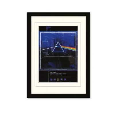 Imagen de Pyramid International Lámina con marco (tamaño A3), diseño de Pink Floyd Dark Side Of The Moon