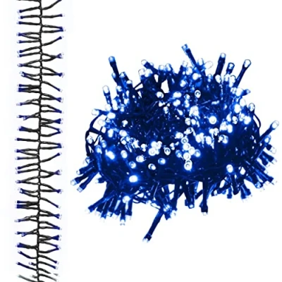 Imagen de vidaXL Tira de Luces Racimo, Cadena Navideña con 400 LED, Guirnalda Luces, Adorno Navidad para Hogar Exterior, PVC Azul 7,4 m