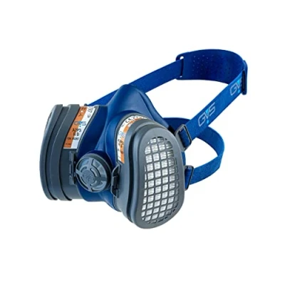 Imagen de Máscara Elipse GVS SPR669 Compacta con Filtros A2P3 para Gases y vapores orgánicos hasta 5000 ppm partículas, M/L, Blue