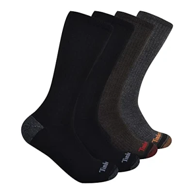 Imagen de Timberland 4 Pack Comfort Crew Socks Calcetines Casuales, Multicolor, L para Hombre