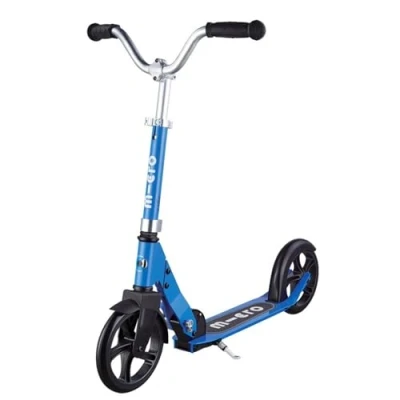 Imagen de Micro® Cruiser, Patinete 2 Ruedas Plegable Aluminio, +6 Años, Carga máx 100kg, Peso 4,5kg, Altura 74 89cm, 200mm Poliuretano (Azul)
