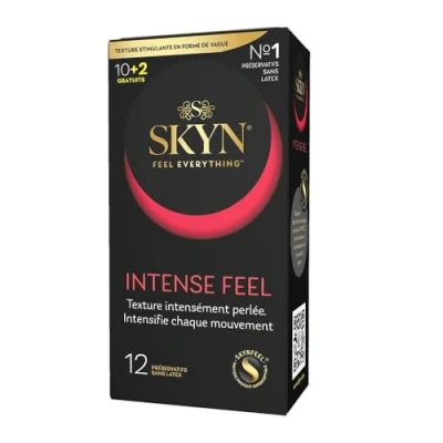 Imagen de Skyn Manix Intense Feel Condones, Color transparente pack de 10 unidades