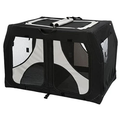 Imagen de TRIXIE Vario Doble Tour Caja de Transporte, 95 x 69 61 cm/57 cm, Negro/Gris