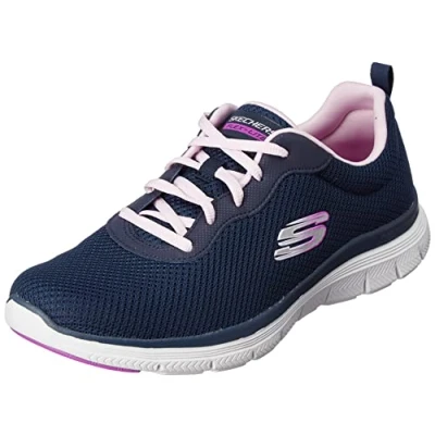 Imagen de Skechers Flex Appeal 4.0 Brilliant View, Zapatillas Mujer, Navy Lavender, 35.5 EU
