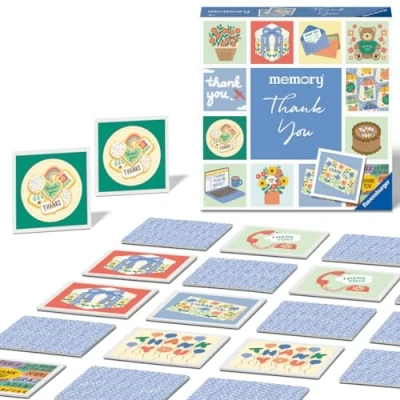 Imagen de Ravensburger Memory® Moments Thank You, Gracias, Juego de Mesa, Memory, niños +3 años, Educativo, 48 Tarjetas