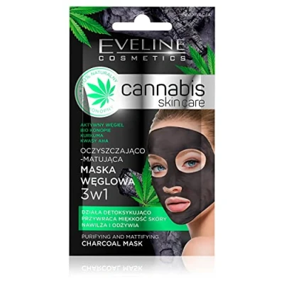 Imagen de Eveline Cosmetics Canabis Skin Care Masque Facial Carbone 3In1 7Ml 7 ml