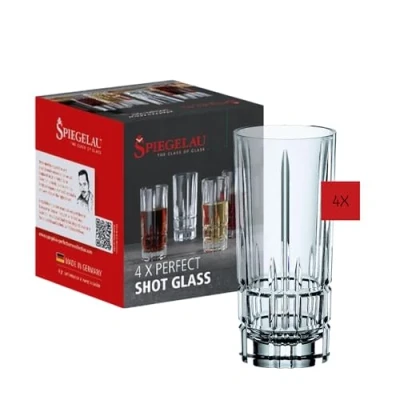 Imagen de Spiegelau &amp; Nachtmann Perfect Serve 4500170 Juego de 4 vasos chupito (cristal, 55 ml)