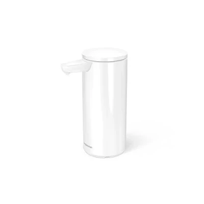 Imagen de simplehuman Bomba de sensor, aleación acero, blanca, 266 ml recargable (modelo 2024)